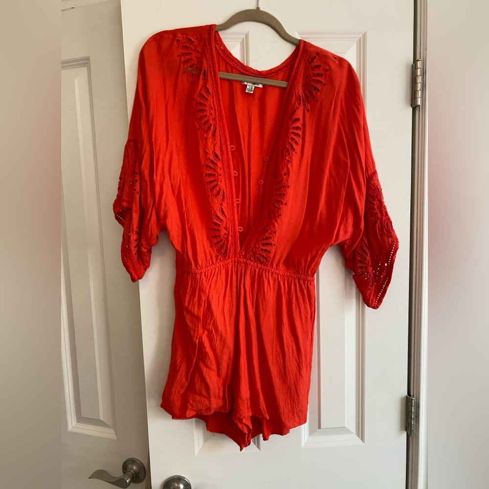 Amuse Society Babe Alert romper | Size: M | Color: Red